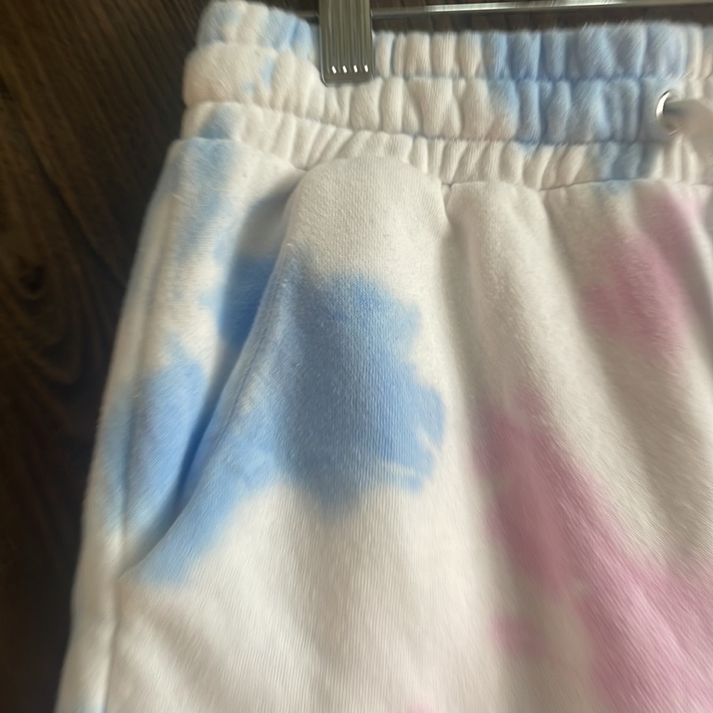 Pink and blue tie die joggers Small - Picture 4 of 7